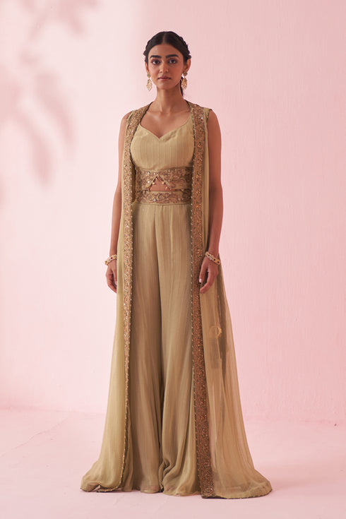 Gehna Green Sharara Set
